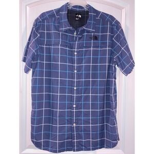 The‎ North Face Mens Medium Plaid Short Sleeve Button Down Shirt